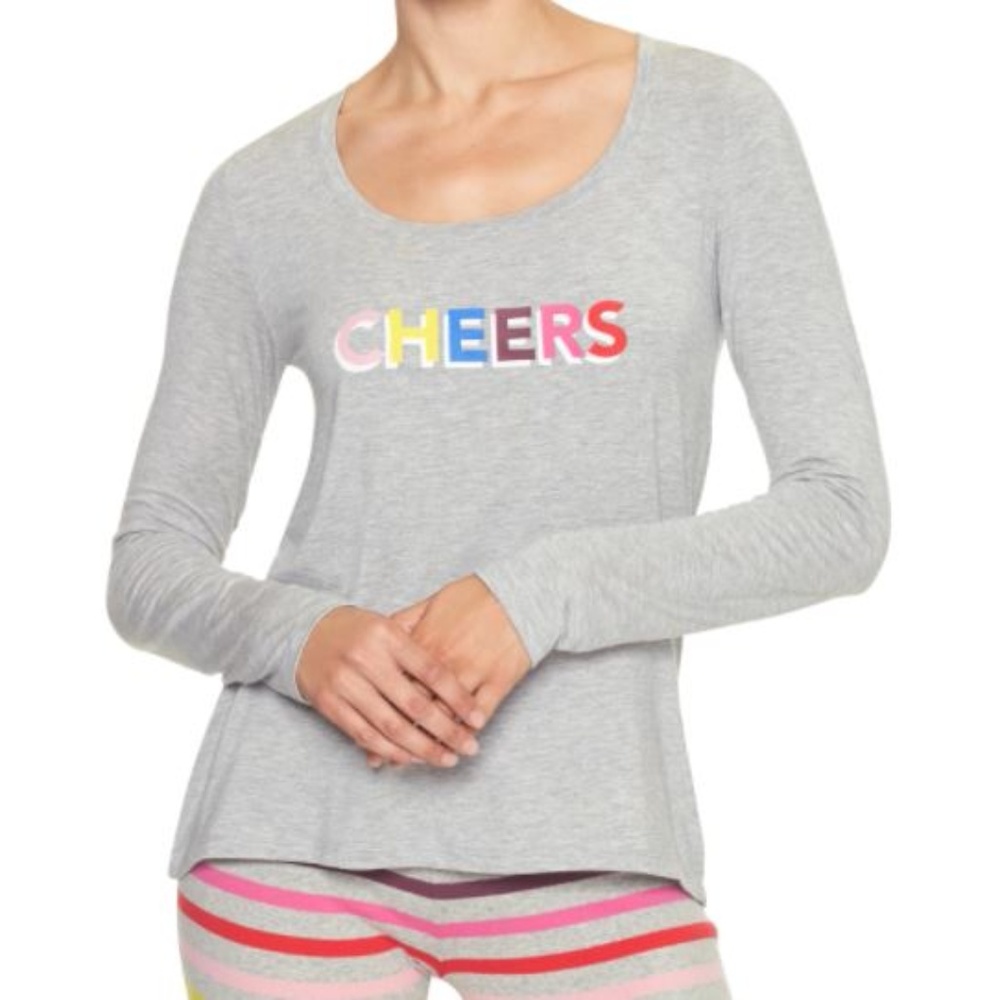 Gapbody Graphic Scoopneck Long-sleeve Tee Light
